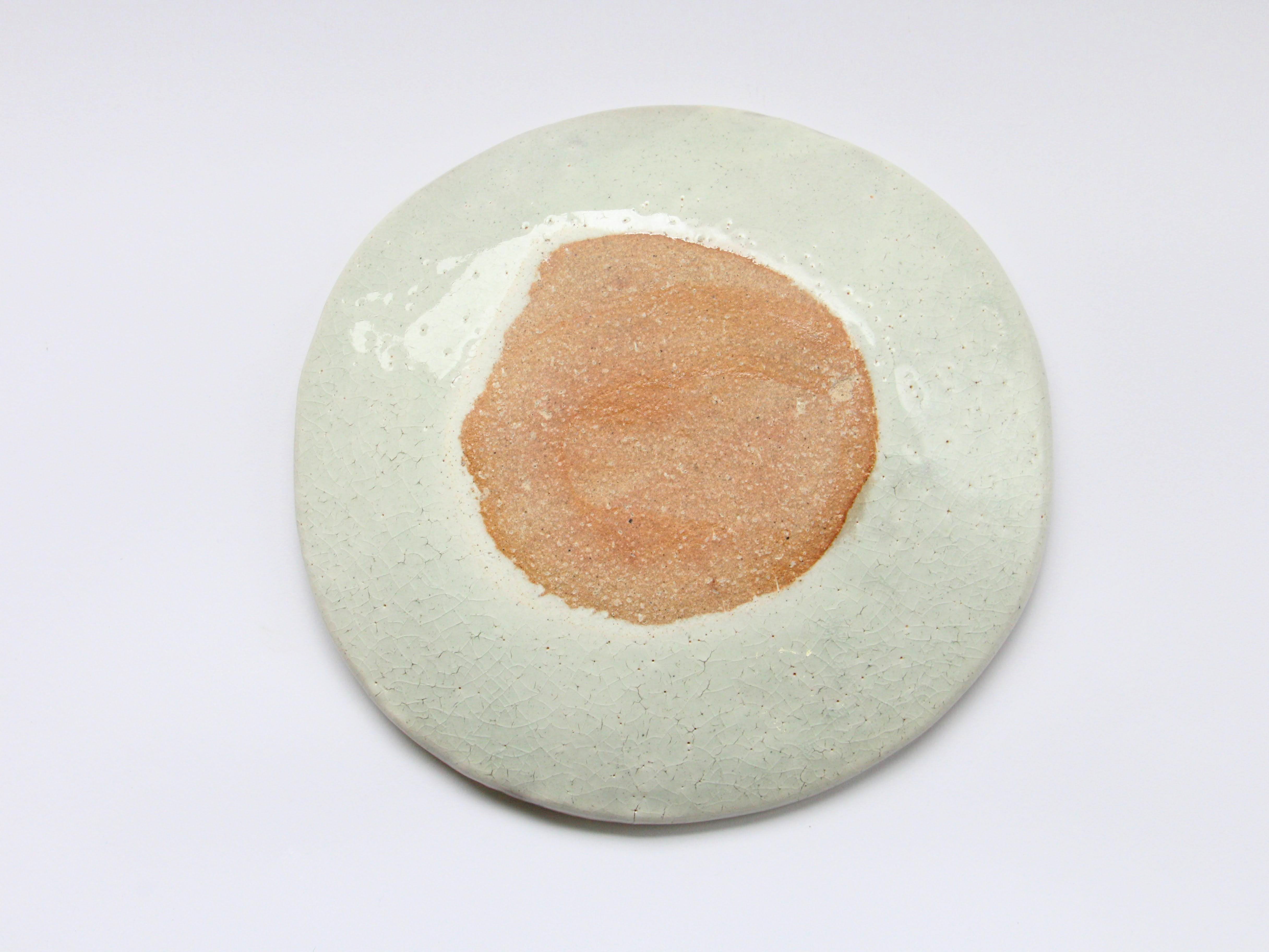 赤葉タタラ7寸皿【巌陶房】