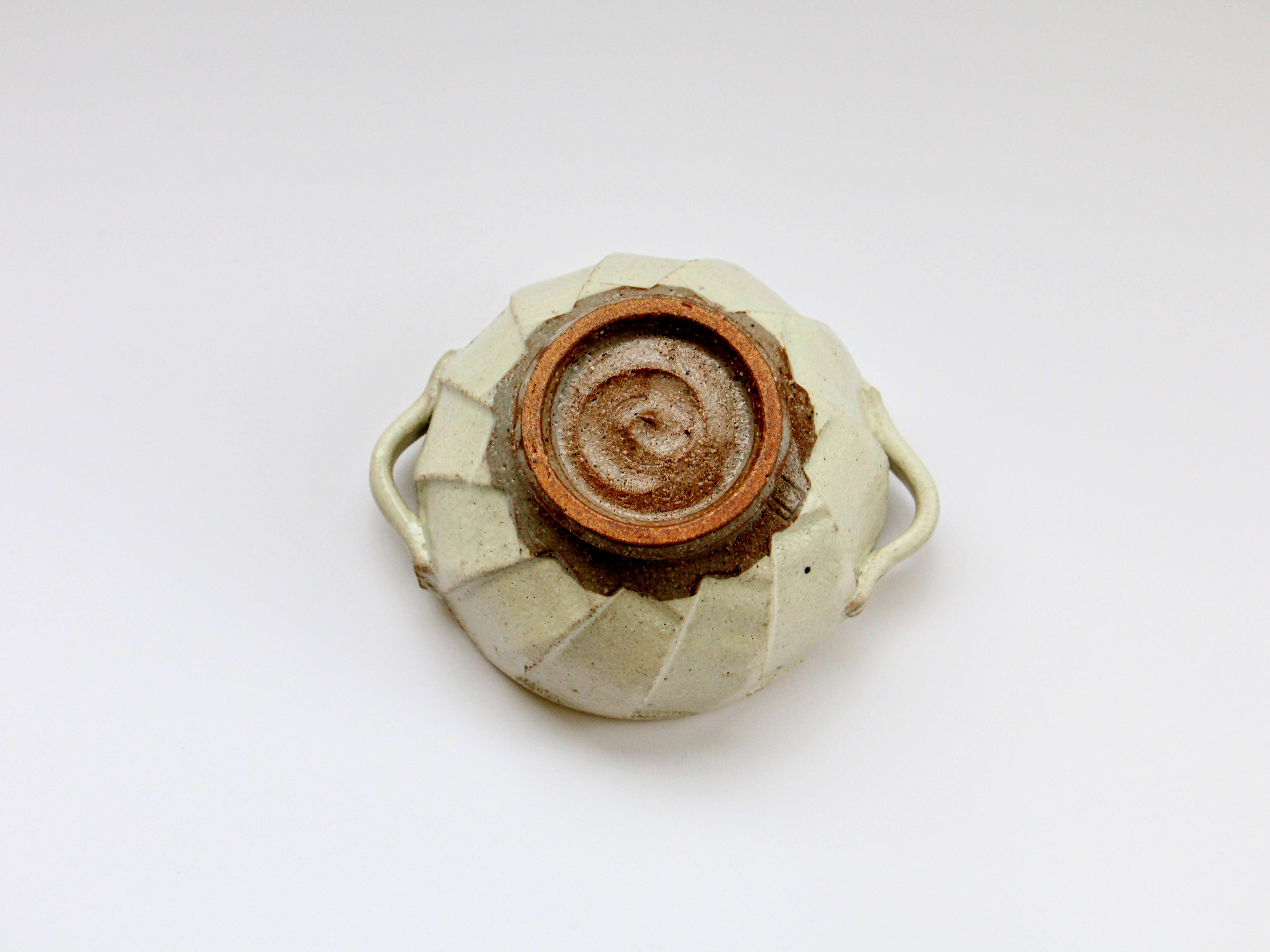 粉引マットソギ両耳スープカップ【赤根真次】