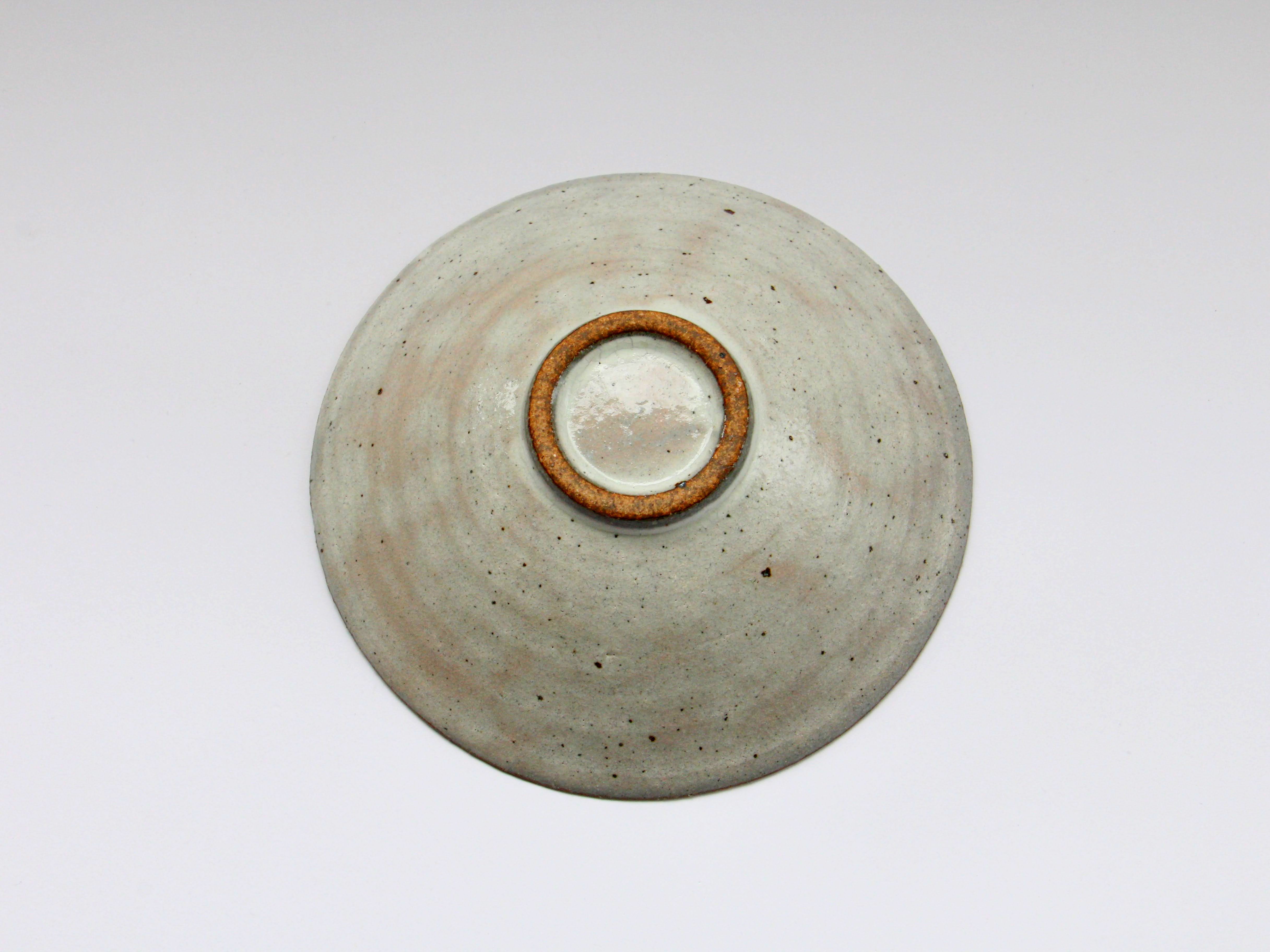 粉引線花紋反5.5寸鉢【兵山窯】