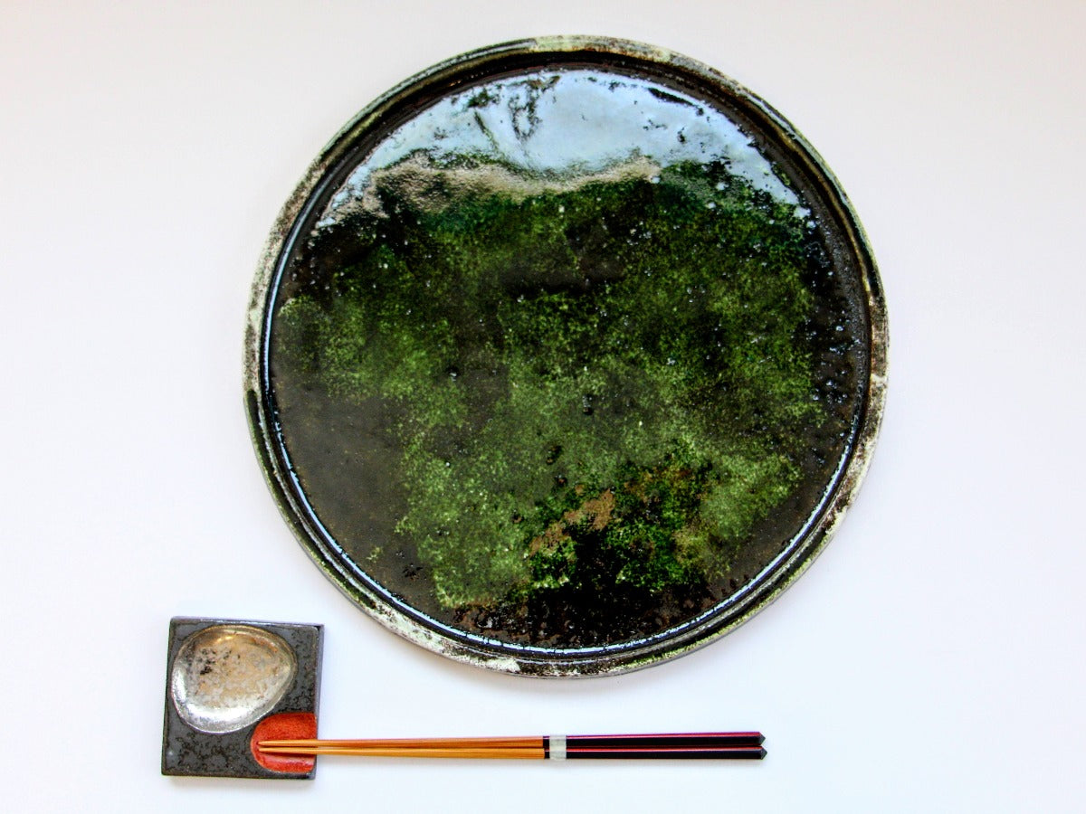 織部丸プレート皿 大【熊谷雅博】