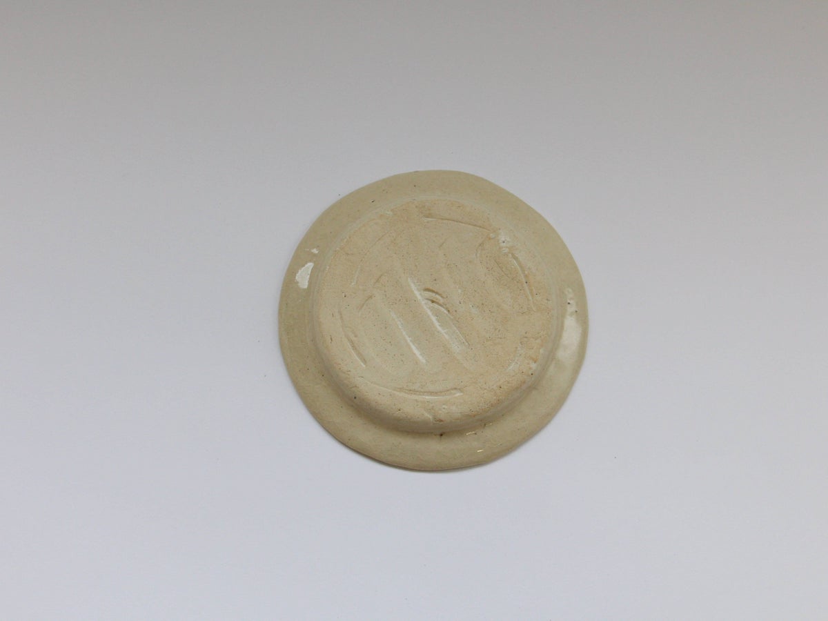 安南渕黄花つなぎ5寸平皿【日比野正明】