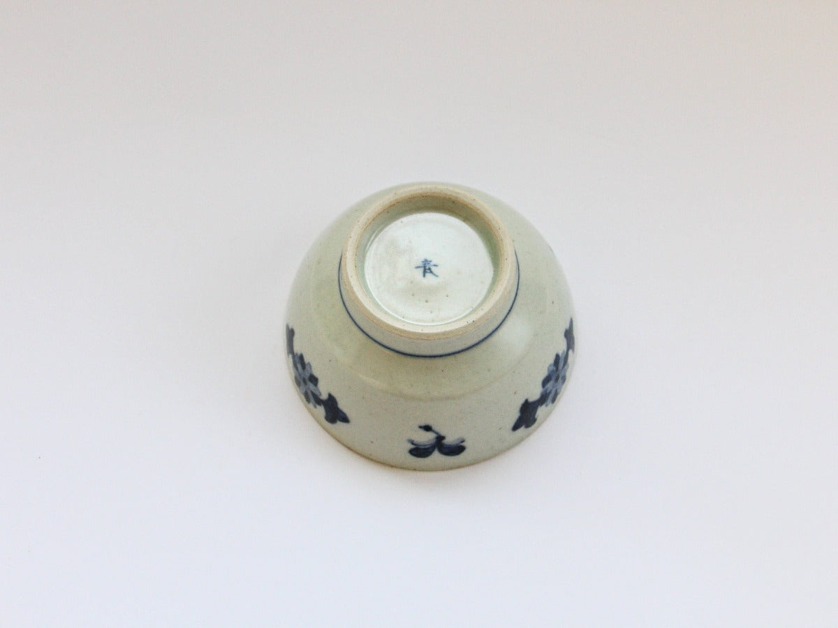 古染花くらわんか碗 大【陶房青】