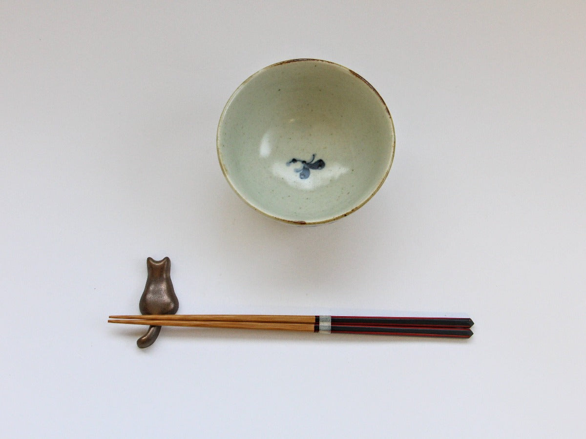 古染花くらわんか碗 小【陶房青】