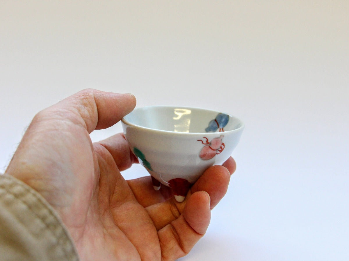 ひょうたん三つ足盃【徳七窯】