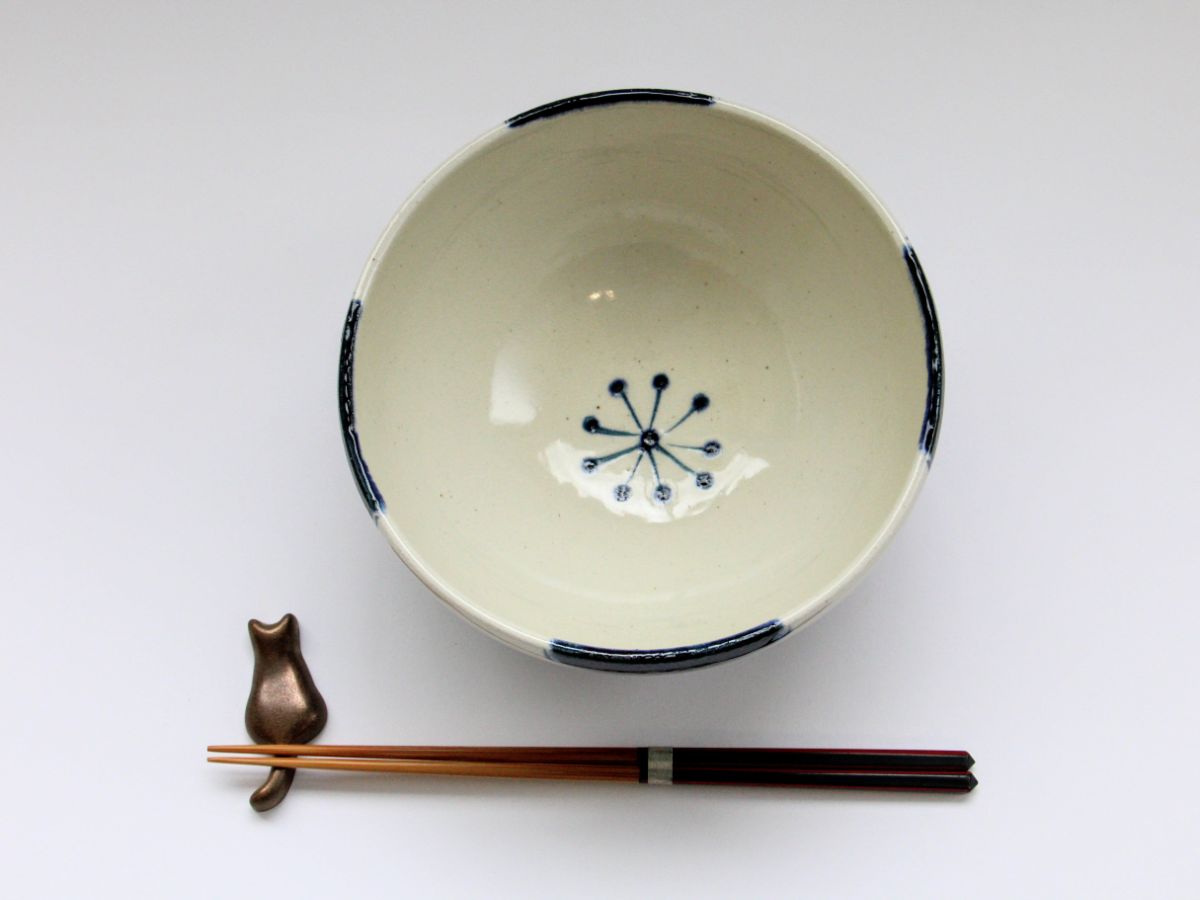 はな椿鉢 大(丼)【宗山窯】