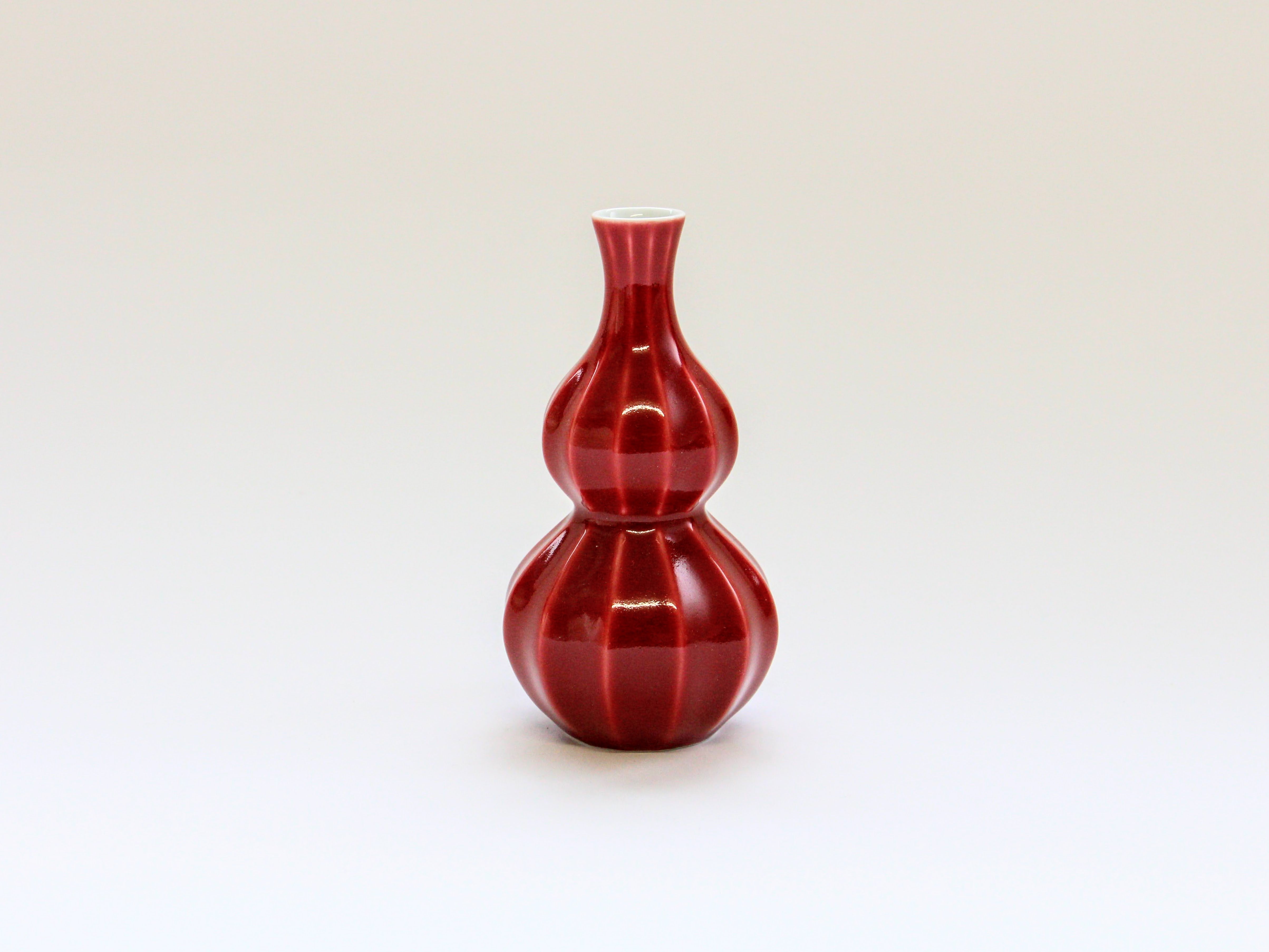 面取瓢一合徳利 赤釉【聖陶苑】