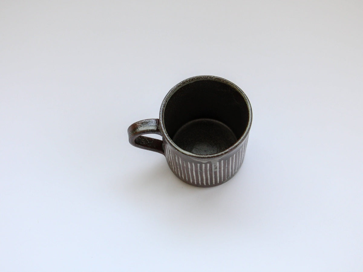 焼〆象嵌十草マグ【正陶苑】