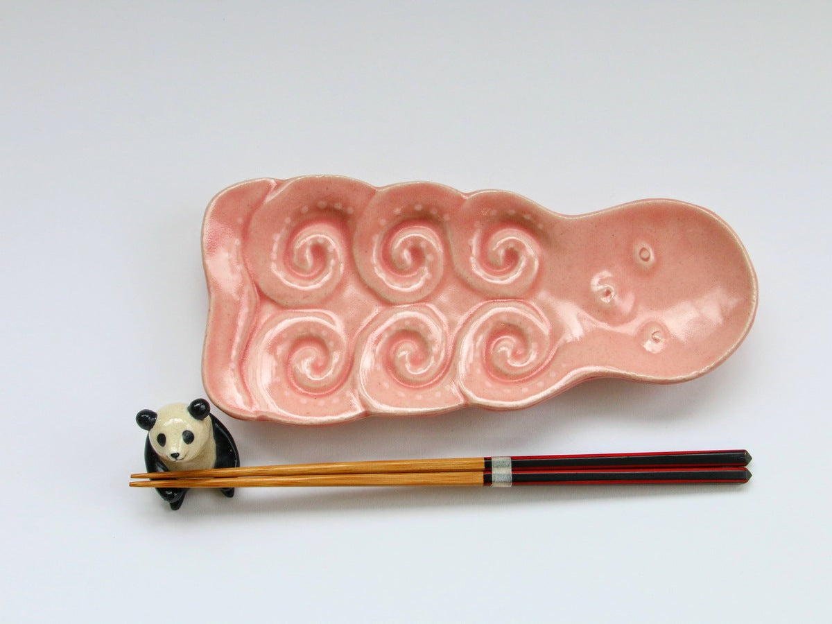 タコパ皿 ピンク【牧田亮】