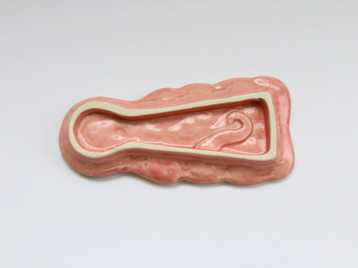 タコパ皿 ピンク【牧田亮】