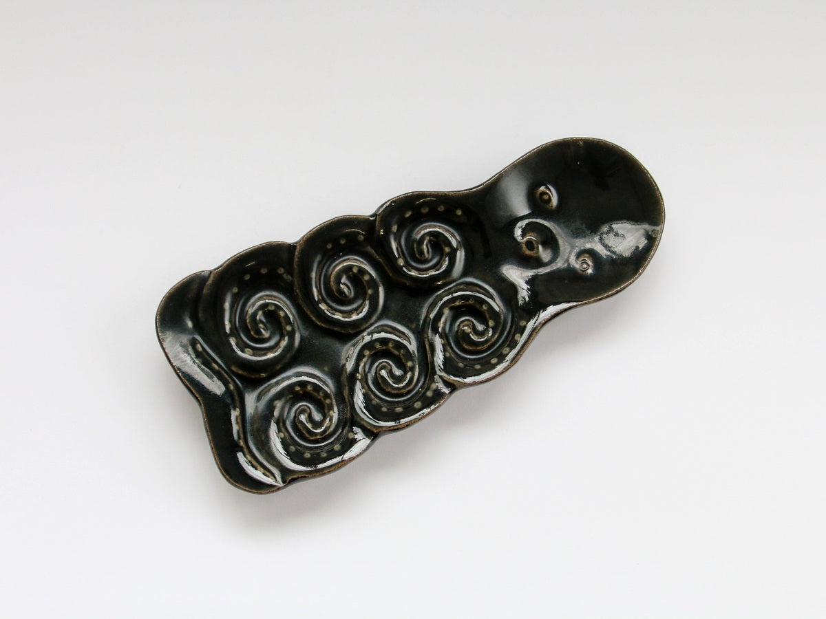 タコパ皿 黒【牧田亮】