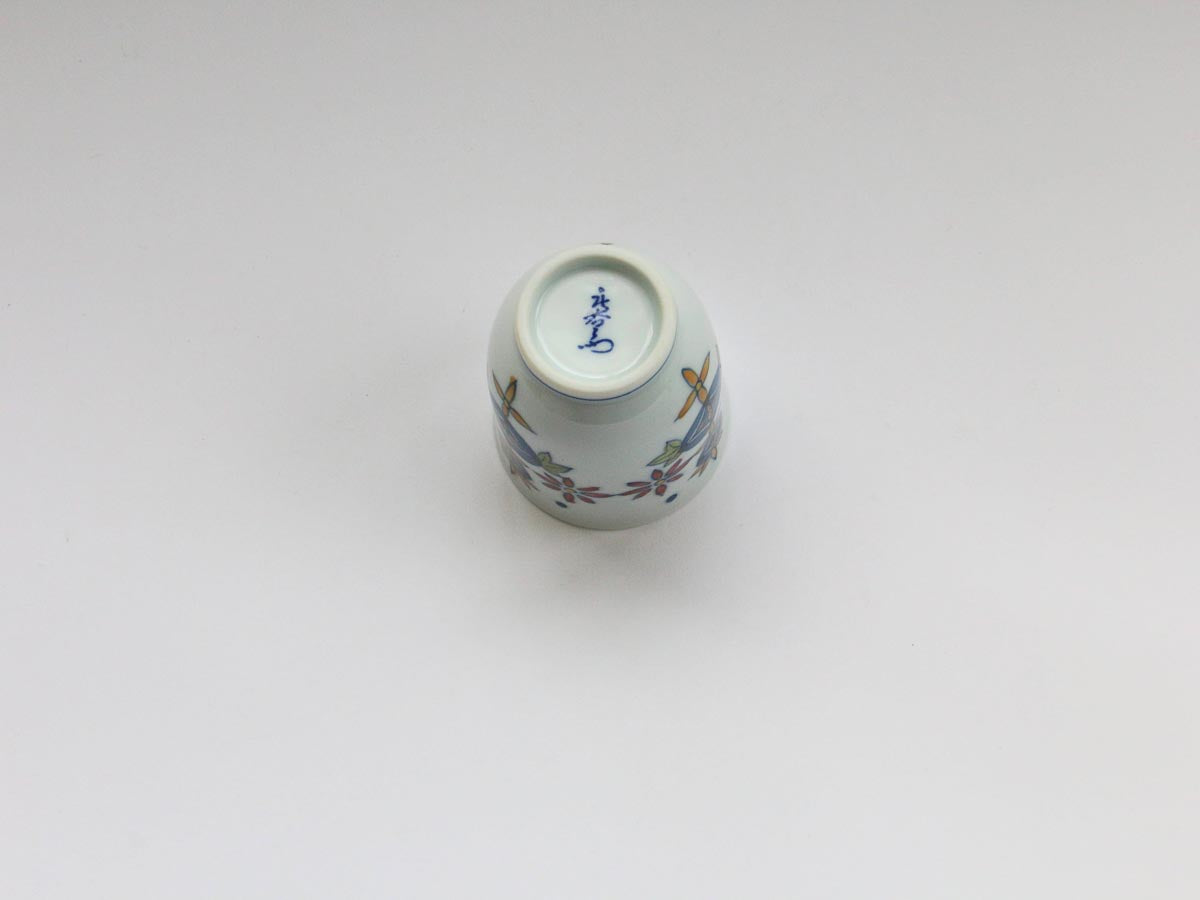 七宝つなぎ反コップ 小【田庄陶苑】