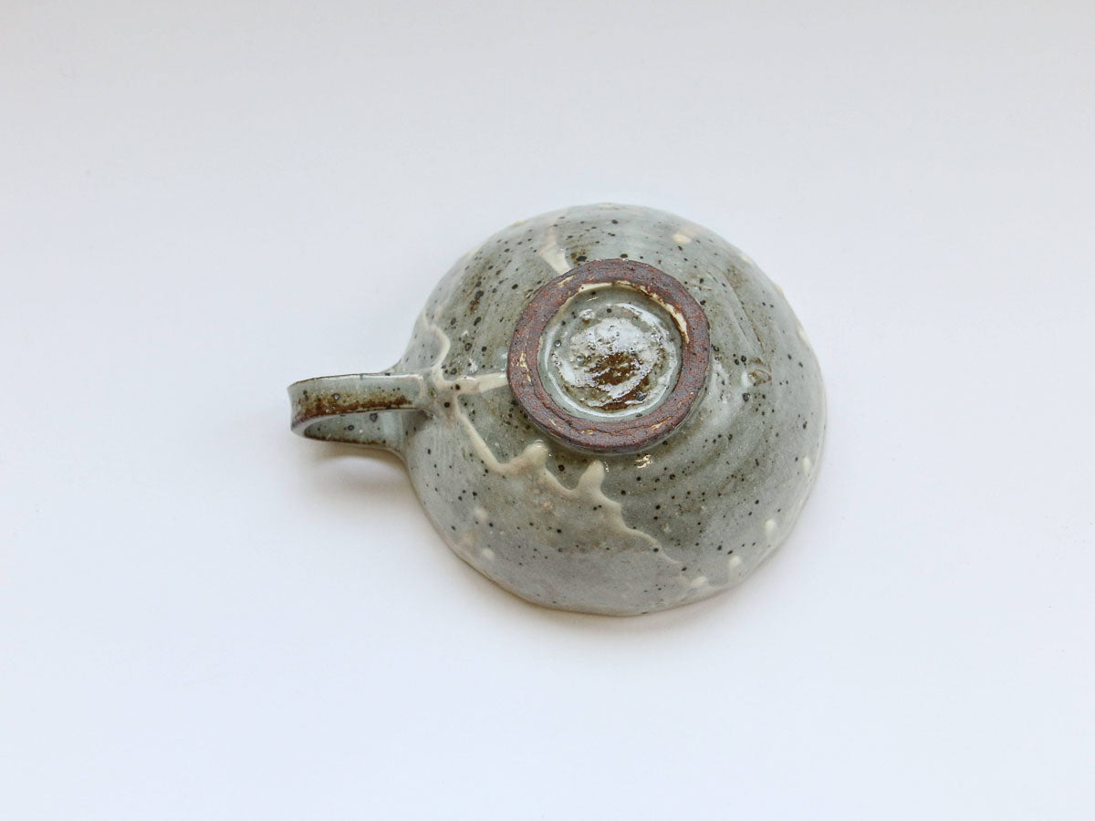 鉄粉引手付きサラダボウル【中尾彰秀】