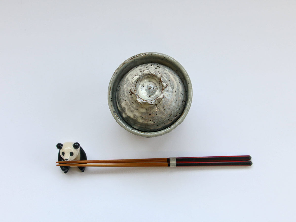 鉄粉引蒸し碗【中尾彰秀】