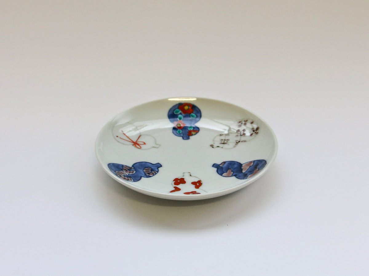 伊万里ひょうたん4寸皿【徳七窯】