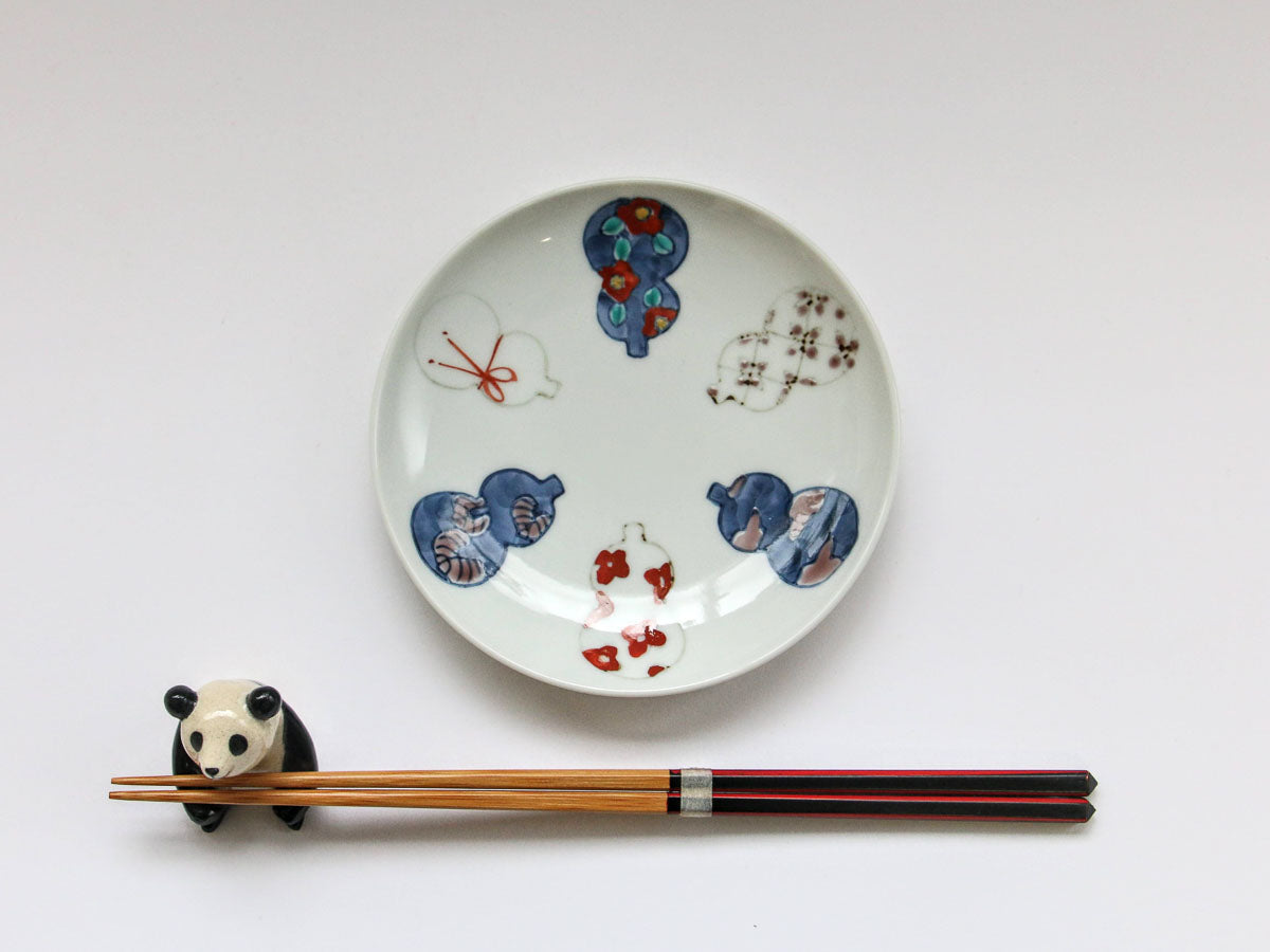 伊万里ひょうたん4寸皿【徳七窯】