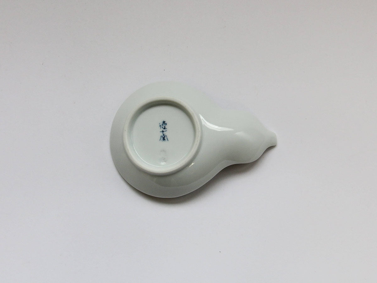 赤椿ひさご皿【徳七窯】