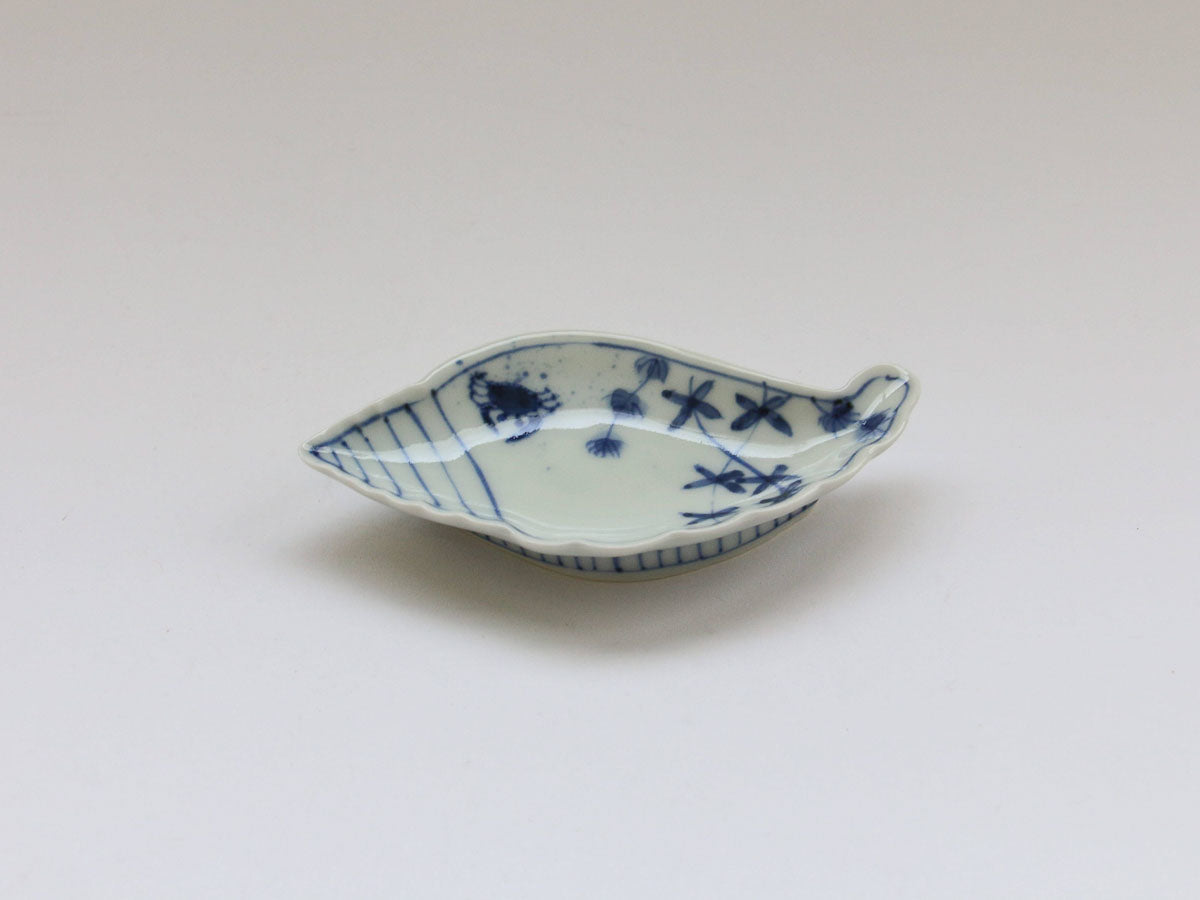 水草貝型手塩皿【徳七窯】
