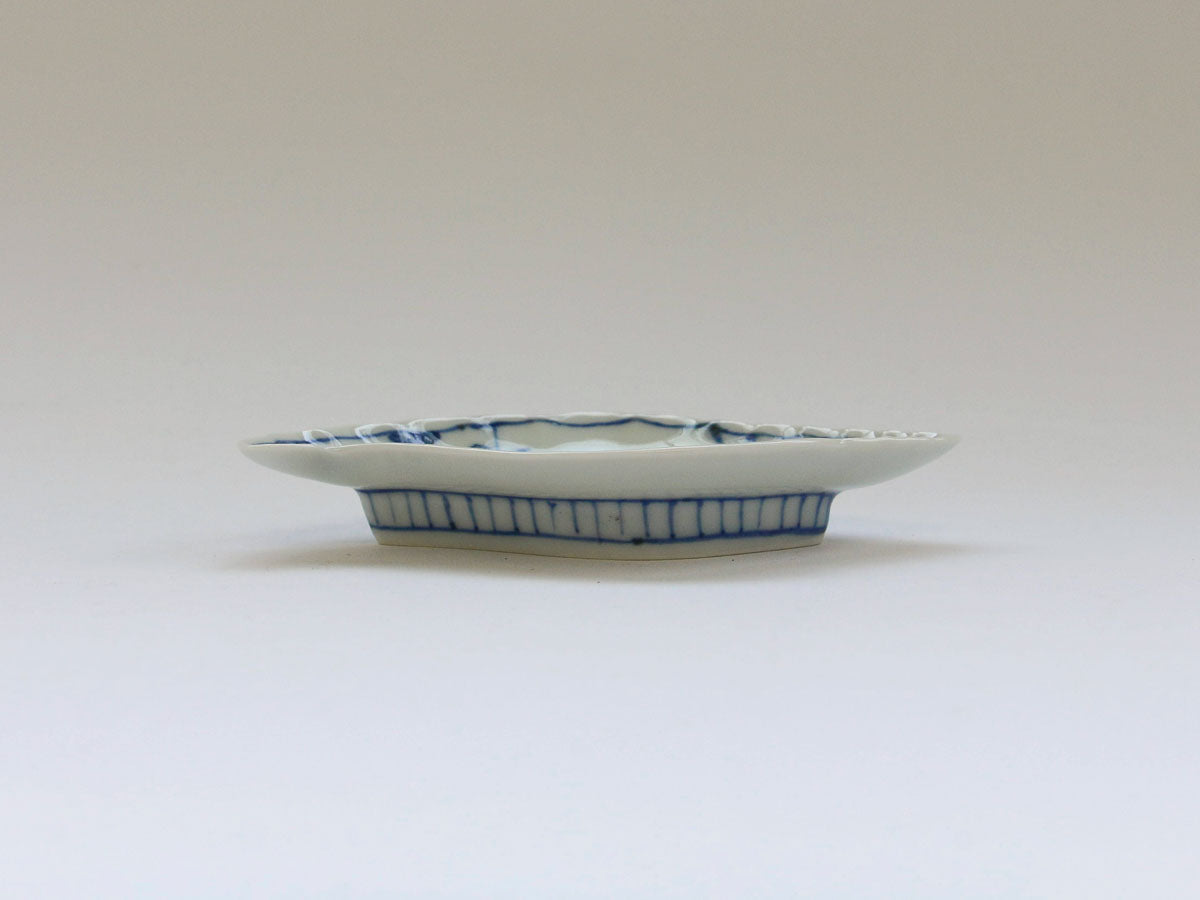 水草貝型手塩皿【徳七窯】