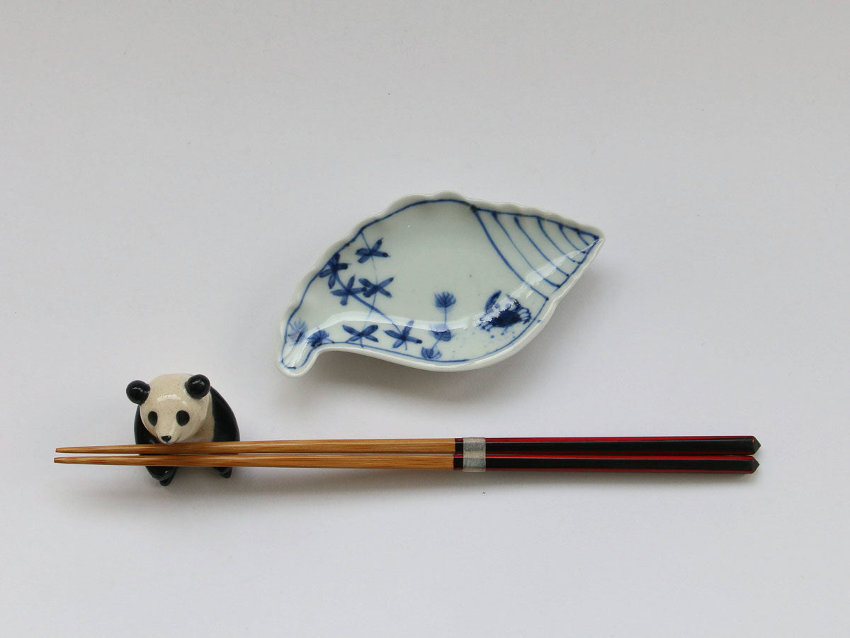 水草貝型手塩皿【徳七窯】