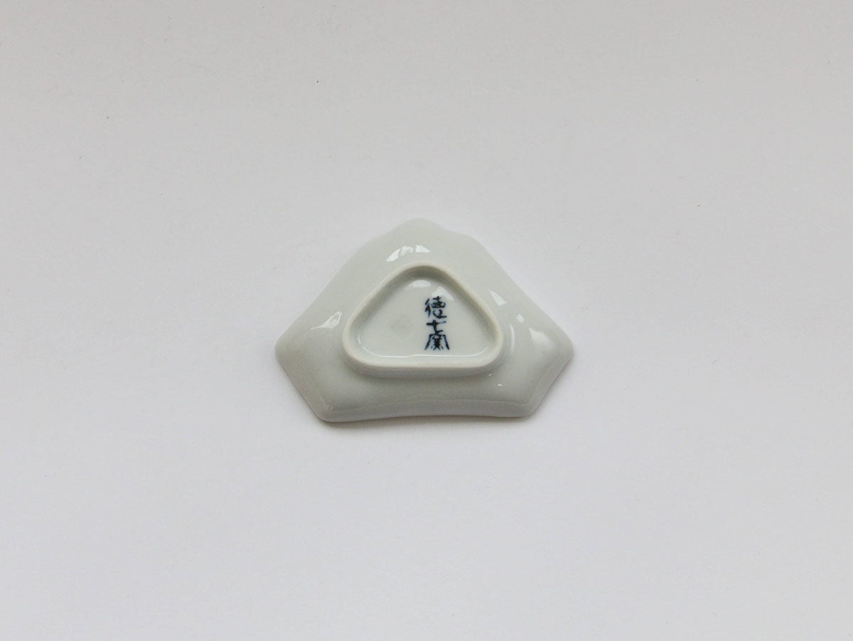 赤雲富士山型手塩皿【徳七窯】