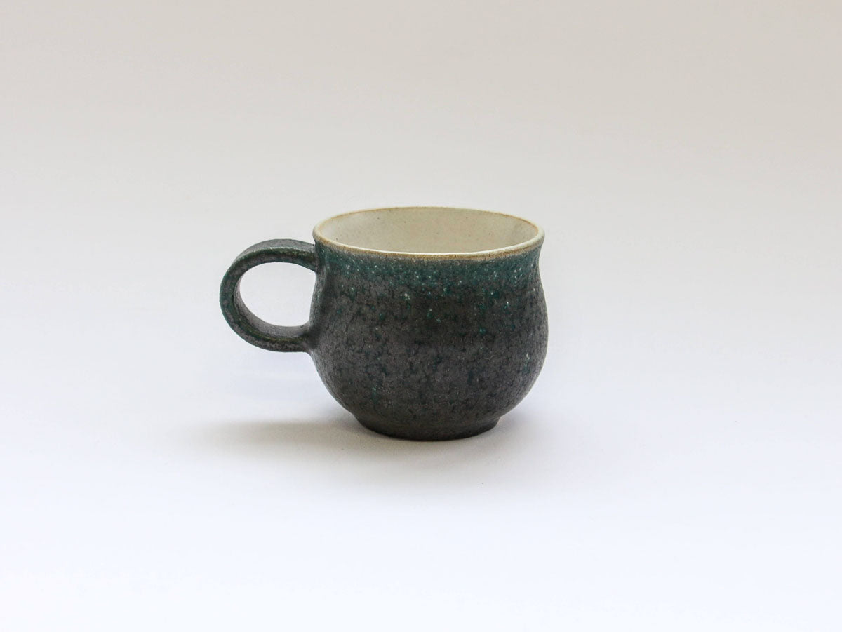 錆緑ミニマグカップ【文山香菜江】