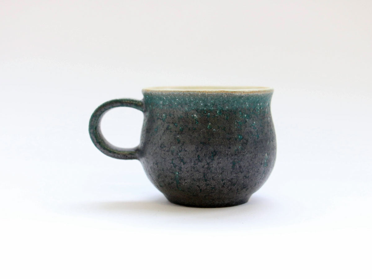 錆緑ミニマグカップ【文山香菜江】
