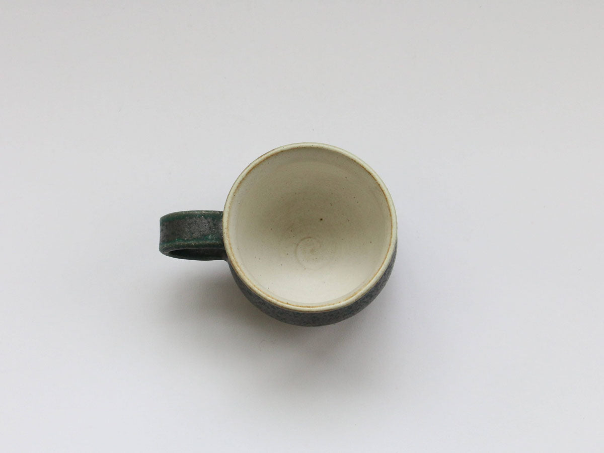 錆緑ミニマグカップ【文山香菜江】