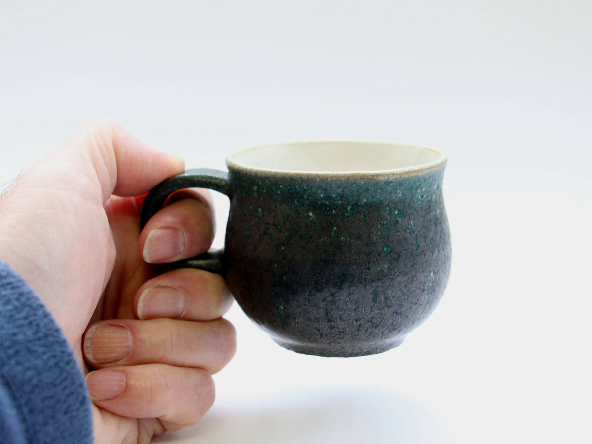 錆緑ミニマグカップ【文山香菜江】