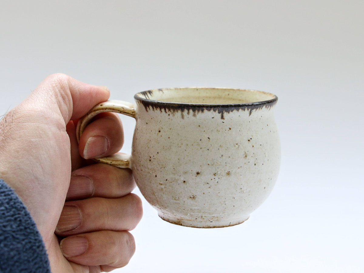 白泥ミニマグカップ【文山香菜江】