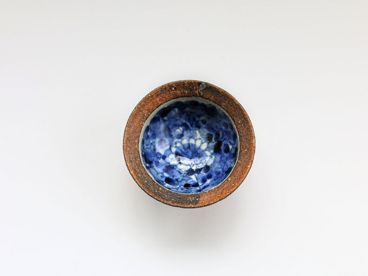 染錦花紋高台小付【洸彩窯】