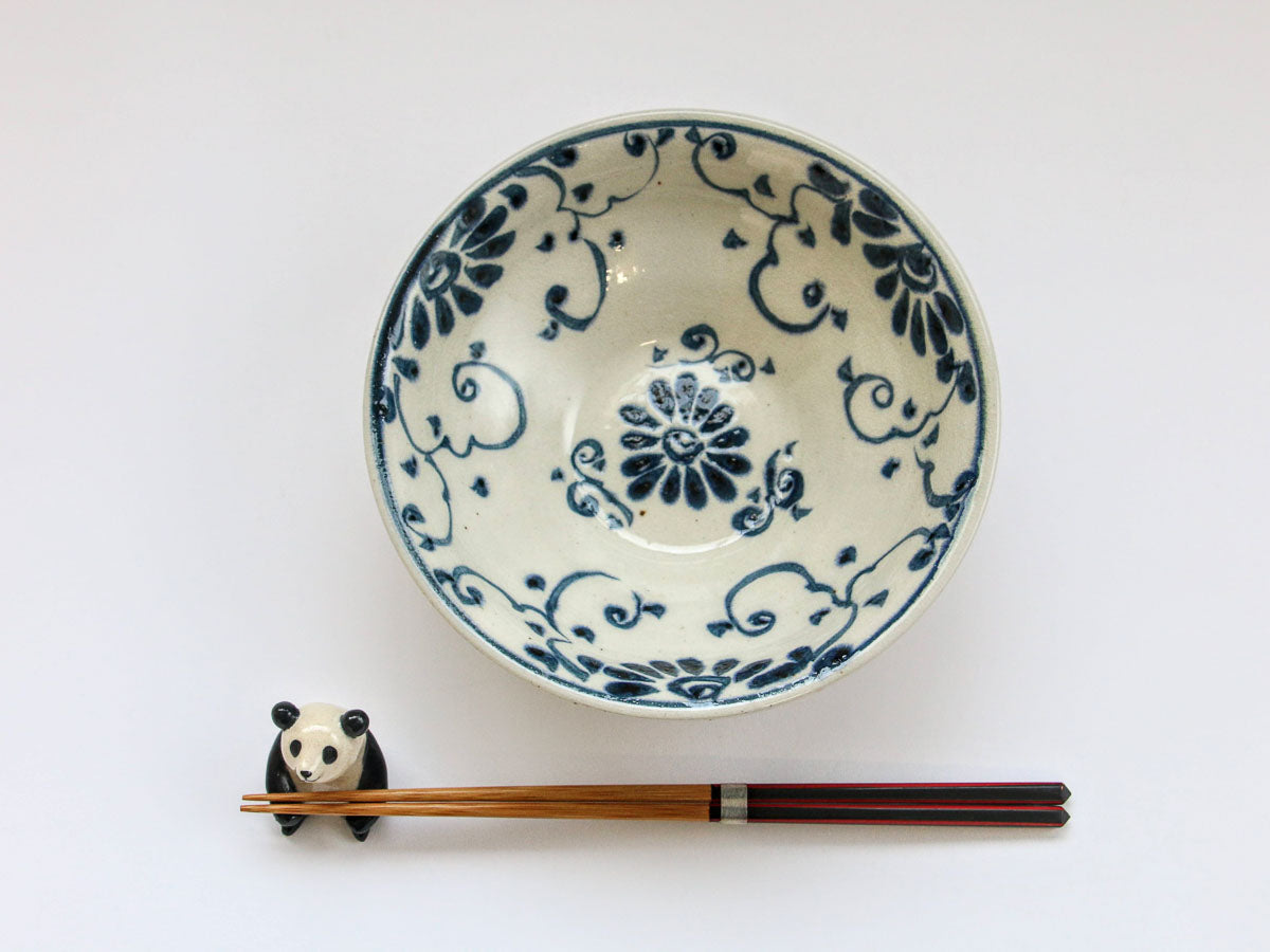 花安南凛麺鉢 小【宗山窯】