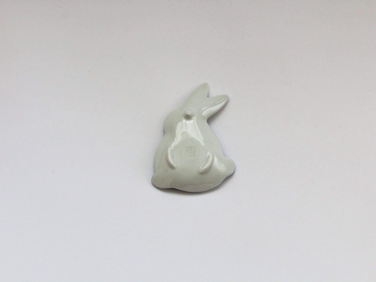 花小紋男雛うさぎ豆小皿【伝平窯】