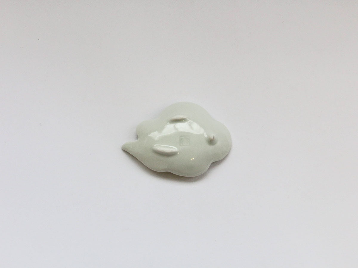 赤うず紋雲型豆小皿【伝平窯】