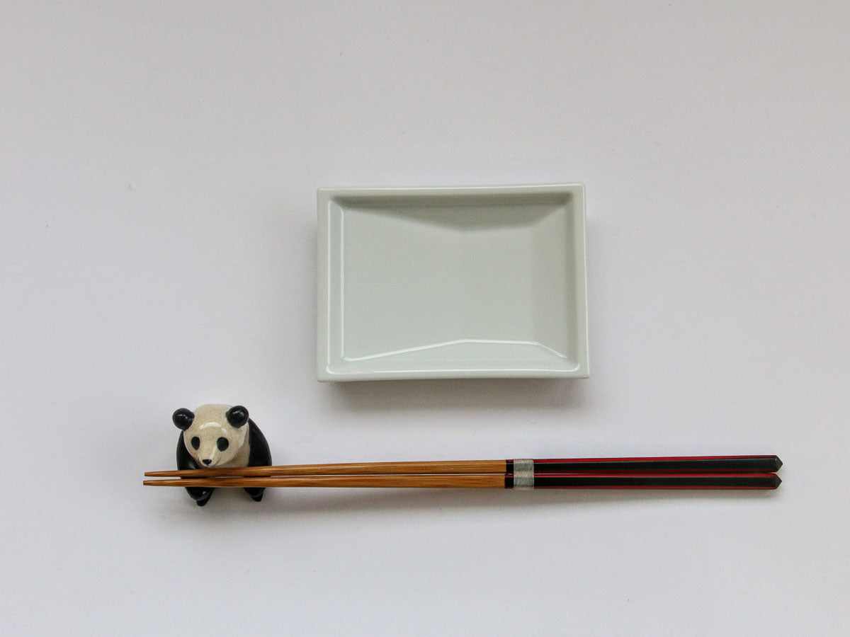 太白角菱皿 大【伝平窯】