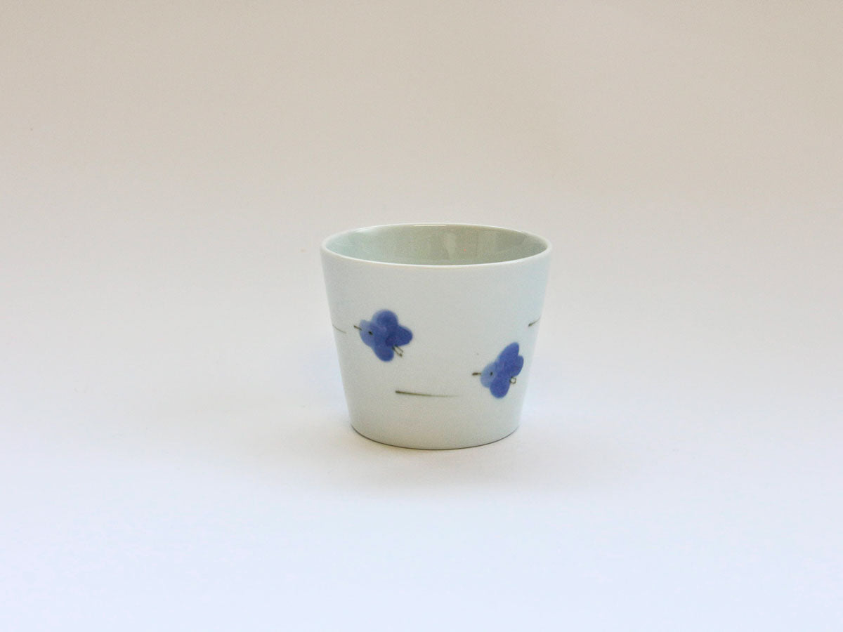 涼色三千鳥そば猪口【田森陶園】