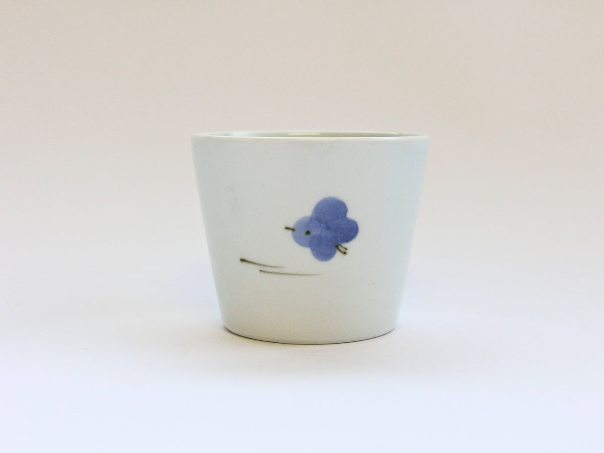 涼色三千鳥そば猪口【田森陶園】