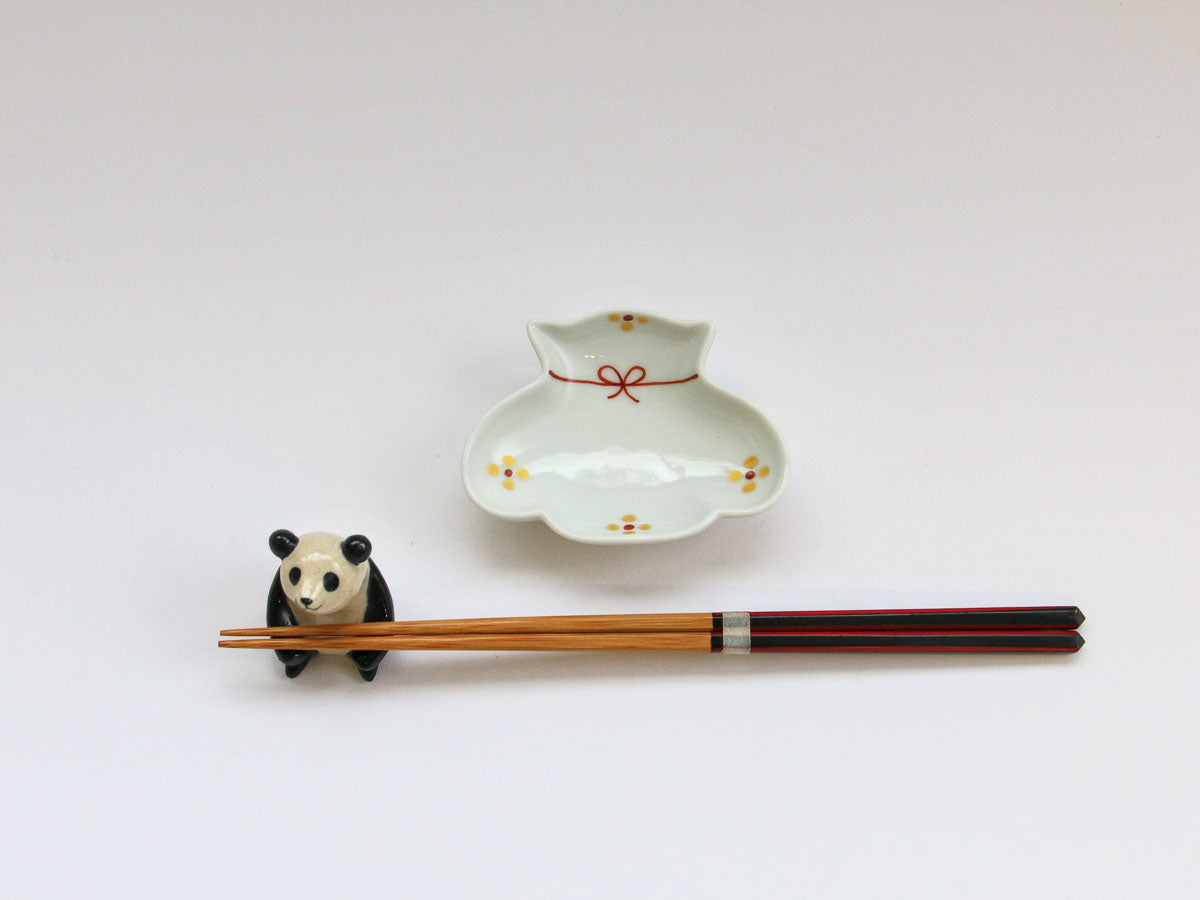 きらら赤巾着豆鉢【田森陶園】