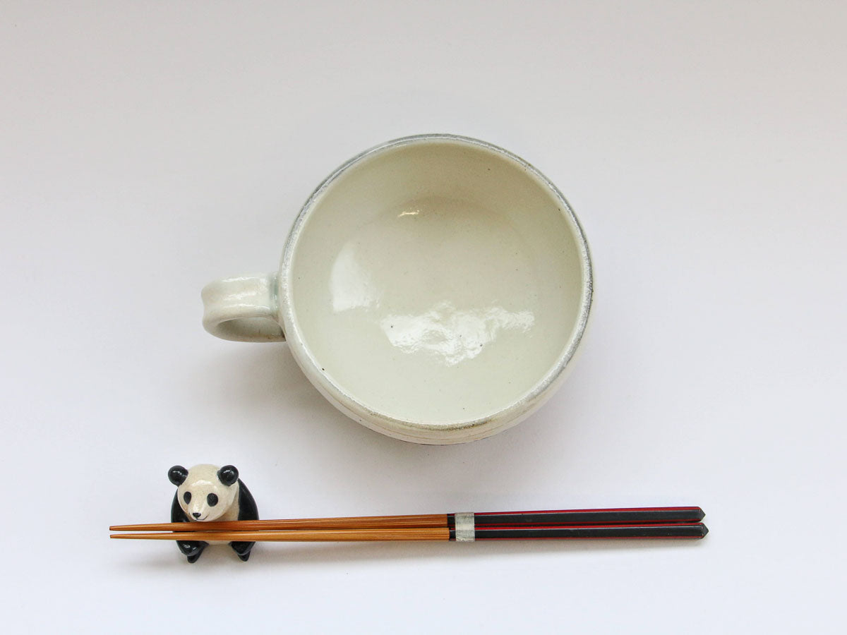 渕荒横彫手付丸型スープカップ【古谷製陶所】