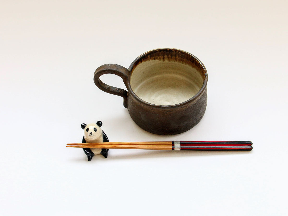 上手スープカップ ブラウン【古仙堂】