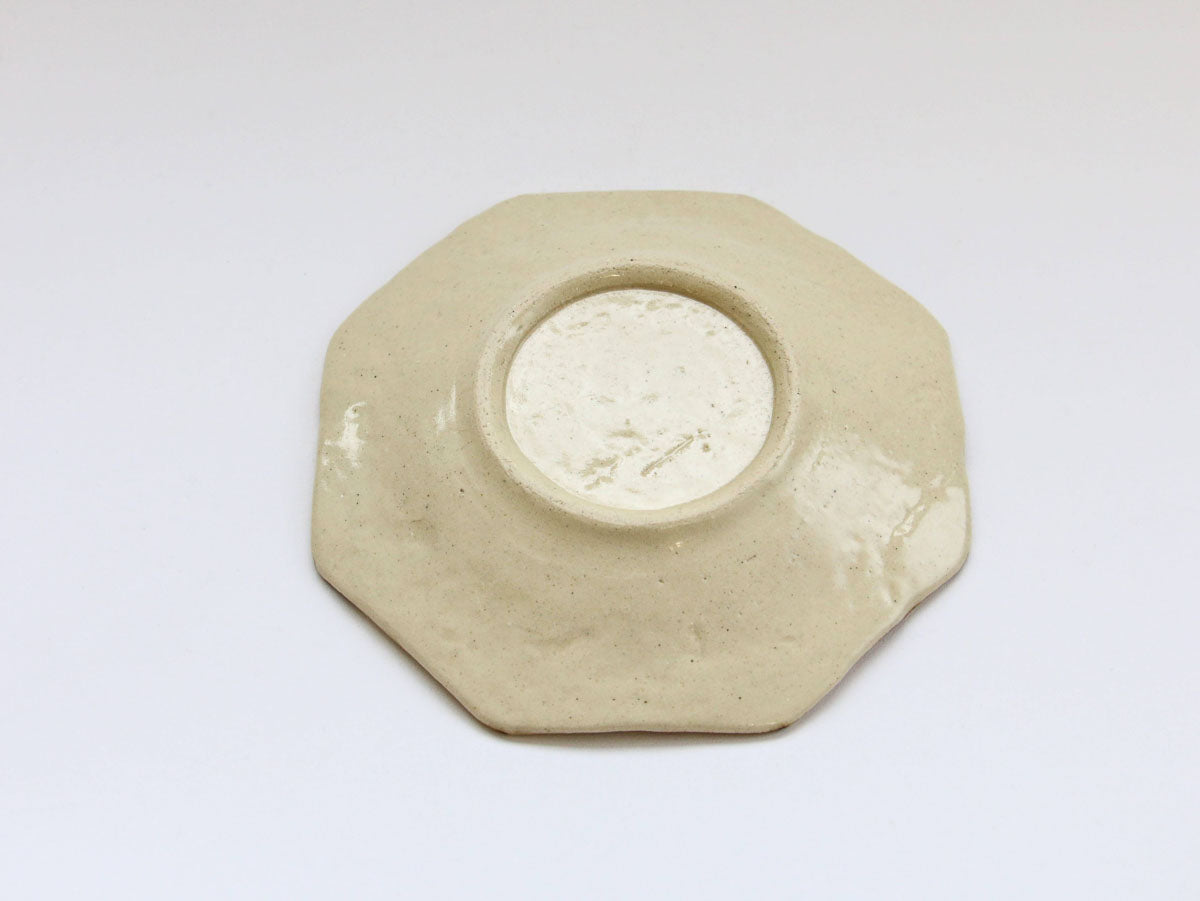 舞牡丹八角銘々皿【加藤芳平】