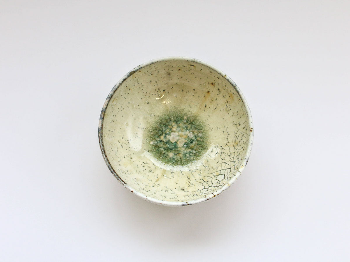 ビードロ粉引飯碗【山本一仁】