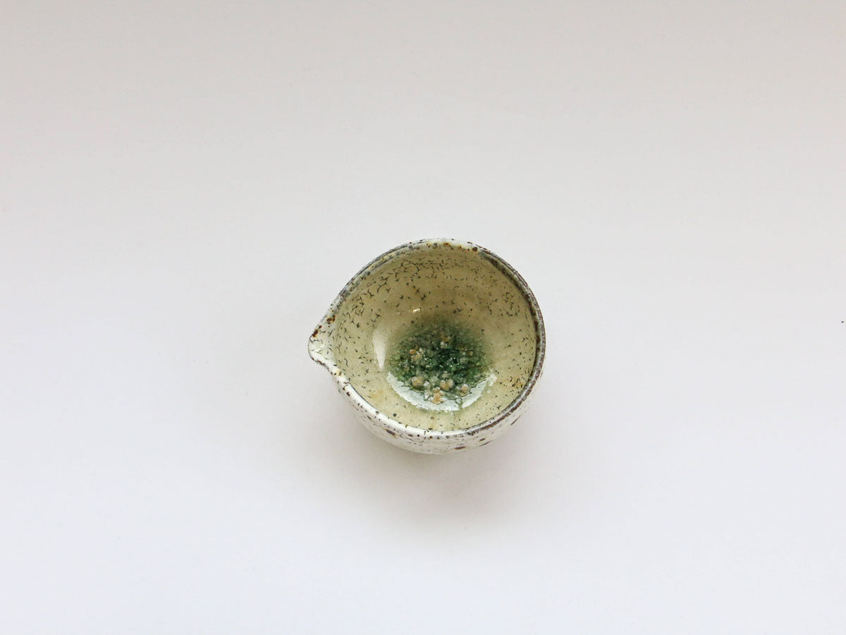 ビードロ粉引片口豆鉢【山本一仁】