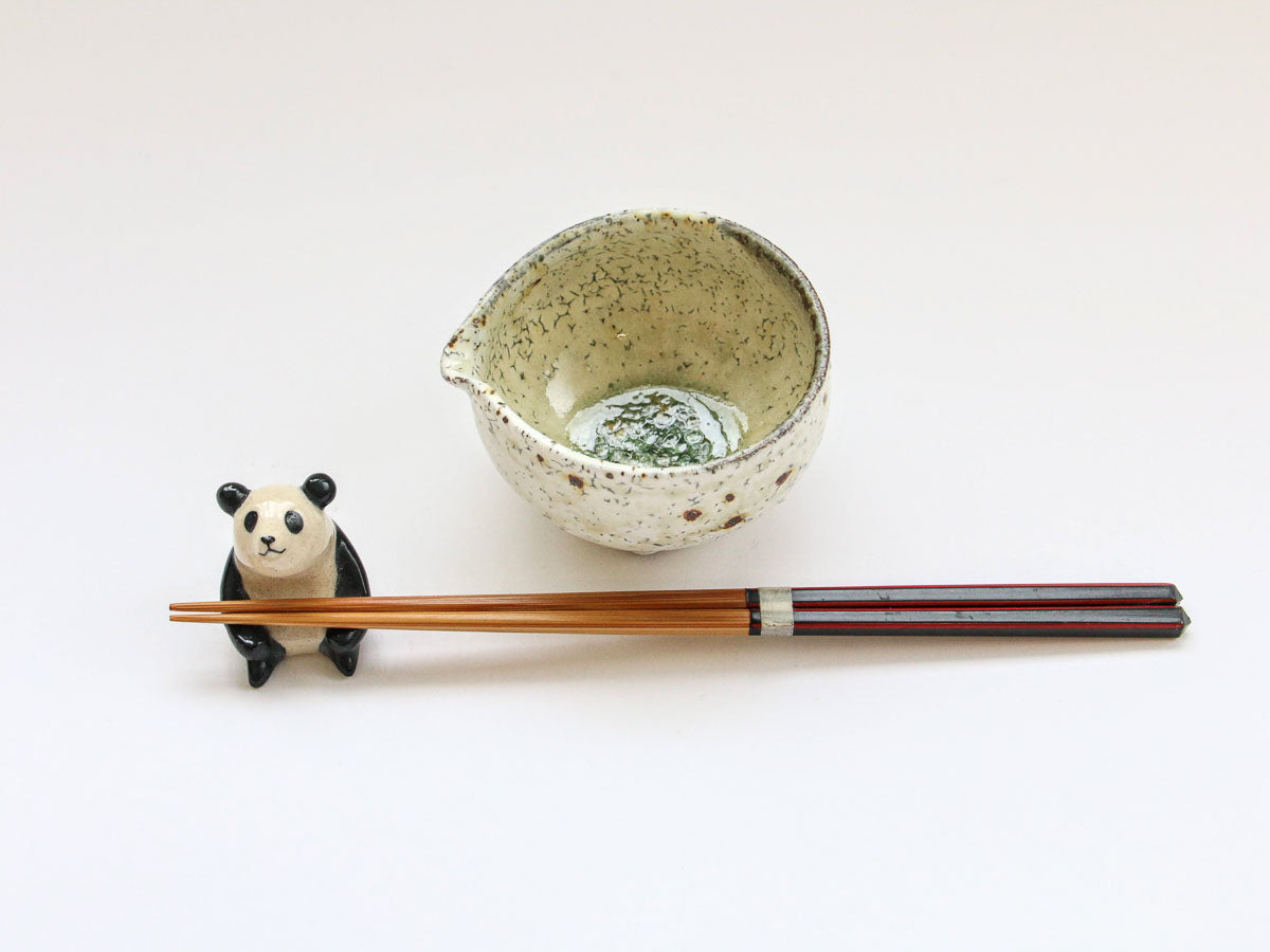 ビードロ粉引片口豆鉢【山本一仁】