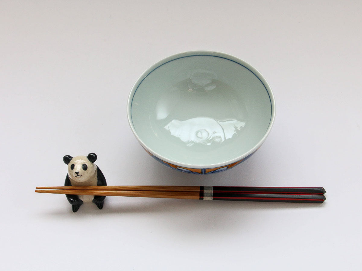 錦山吹丸飯碗 小【田庄陶苑】