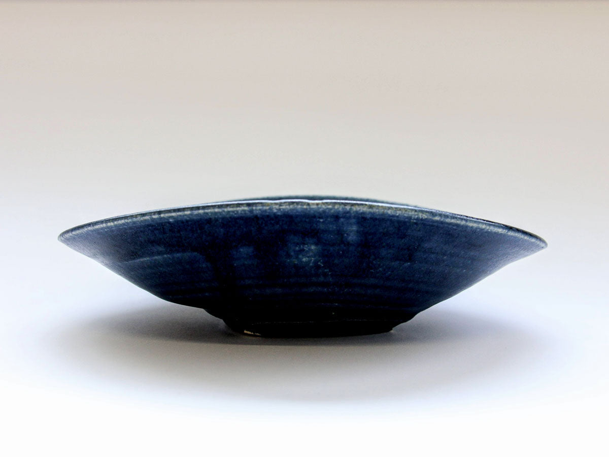 紺碧釉パスタ皿【山本一仁】