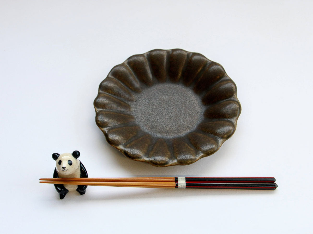 サビ釉輪花深皿 小【古谷製陶所】