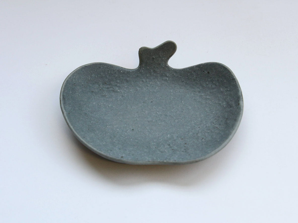 グレー釉りんご皿 大【古谷製陶所】