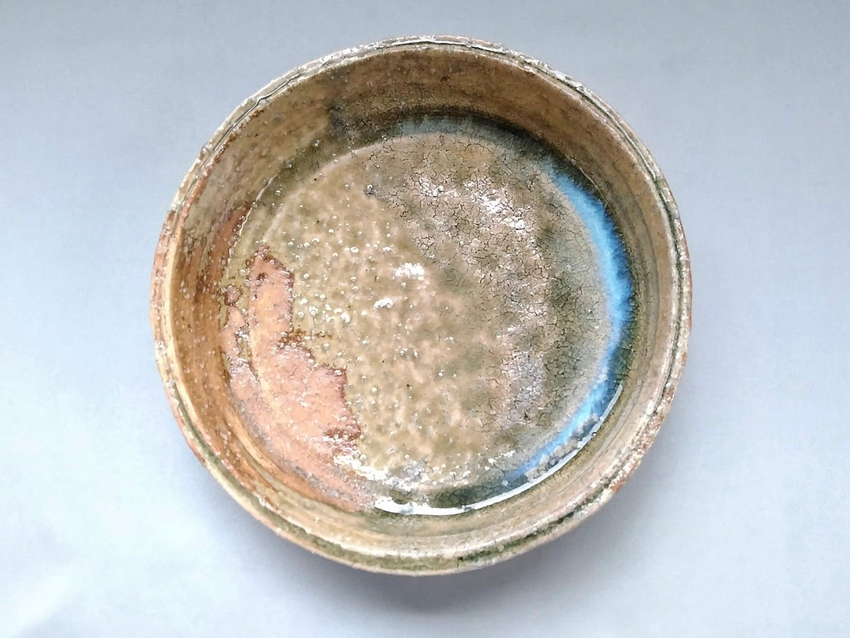 萩灰釉ドラ鉢 木箱入【黒田岳】