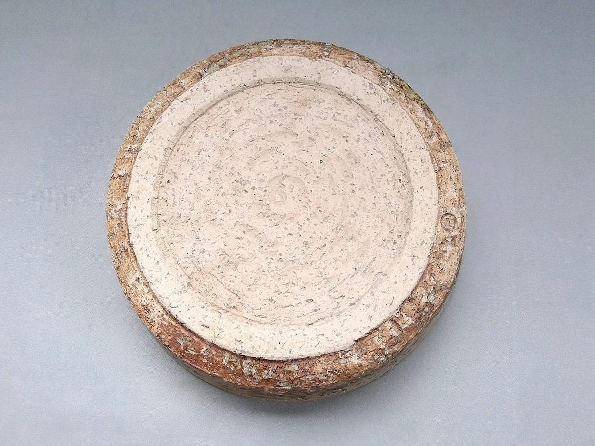 萩灰釉ドラ鉢 木箱入【黒田岳】