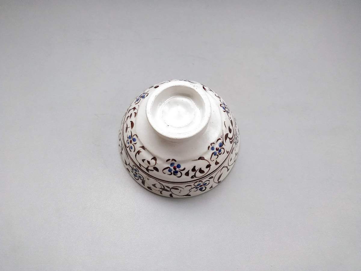 サビ花唐草飯碗青【日比野正明】